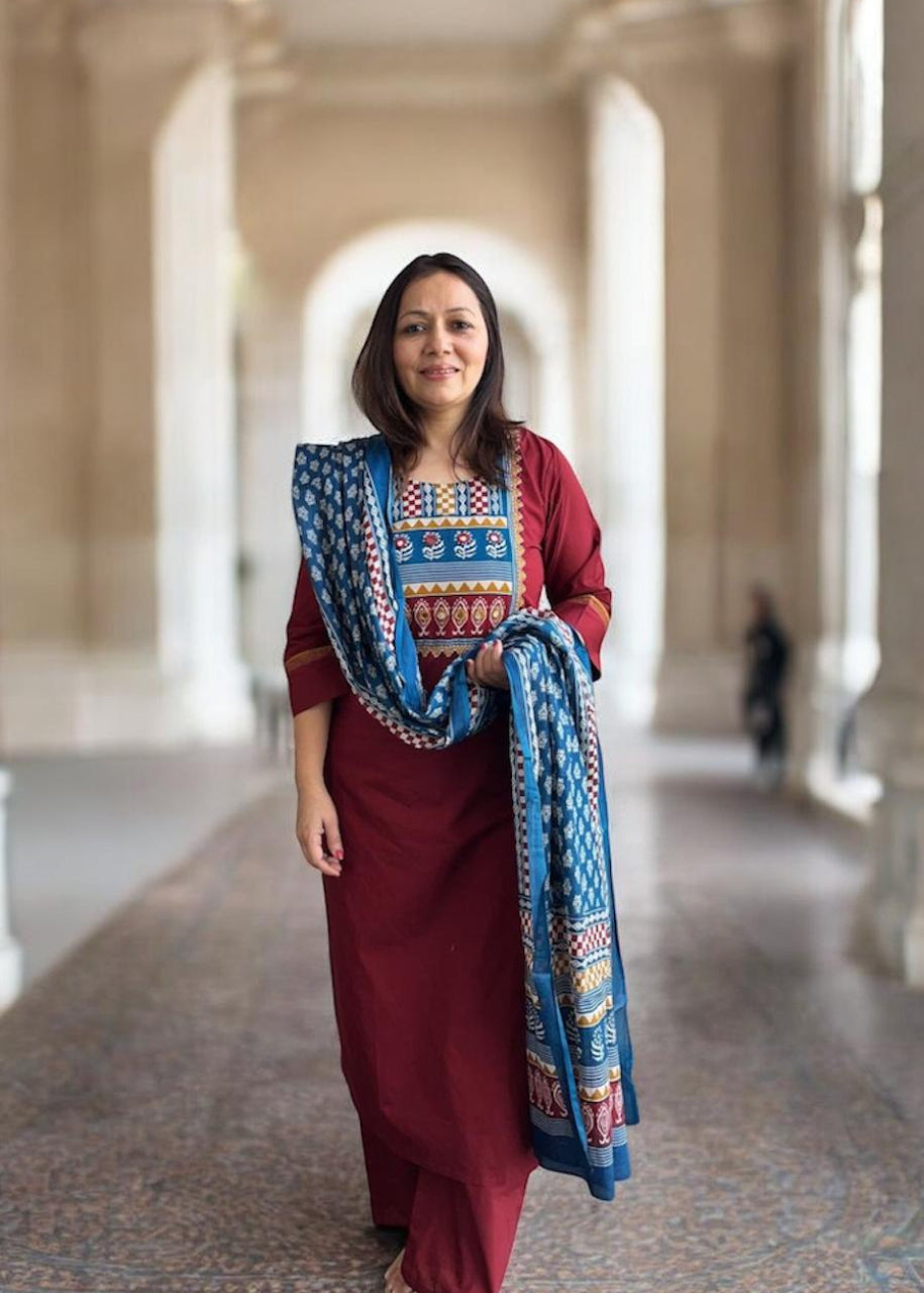 3 Piece Cotton Kurta Set