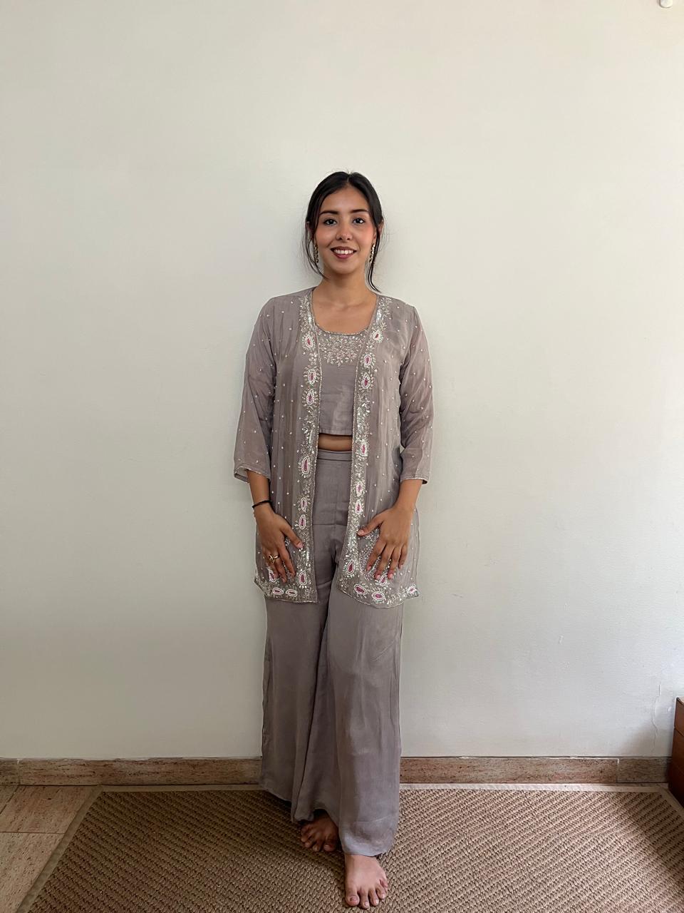 Grey Royal Jacket Set