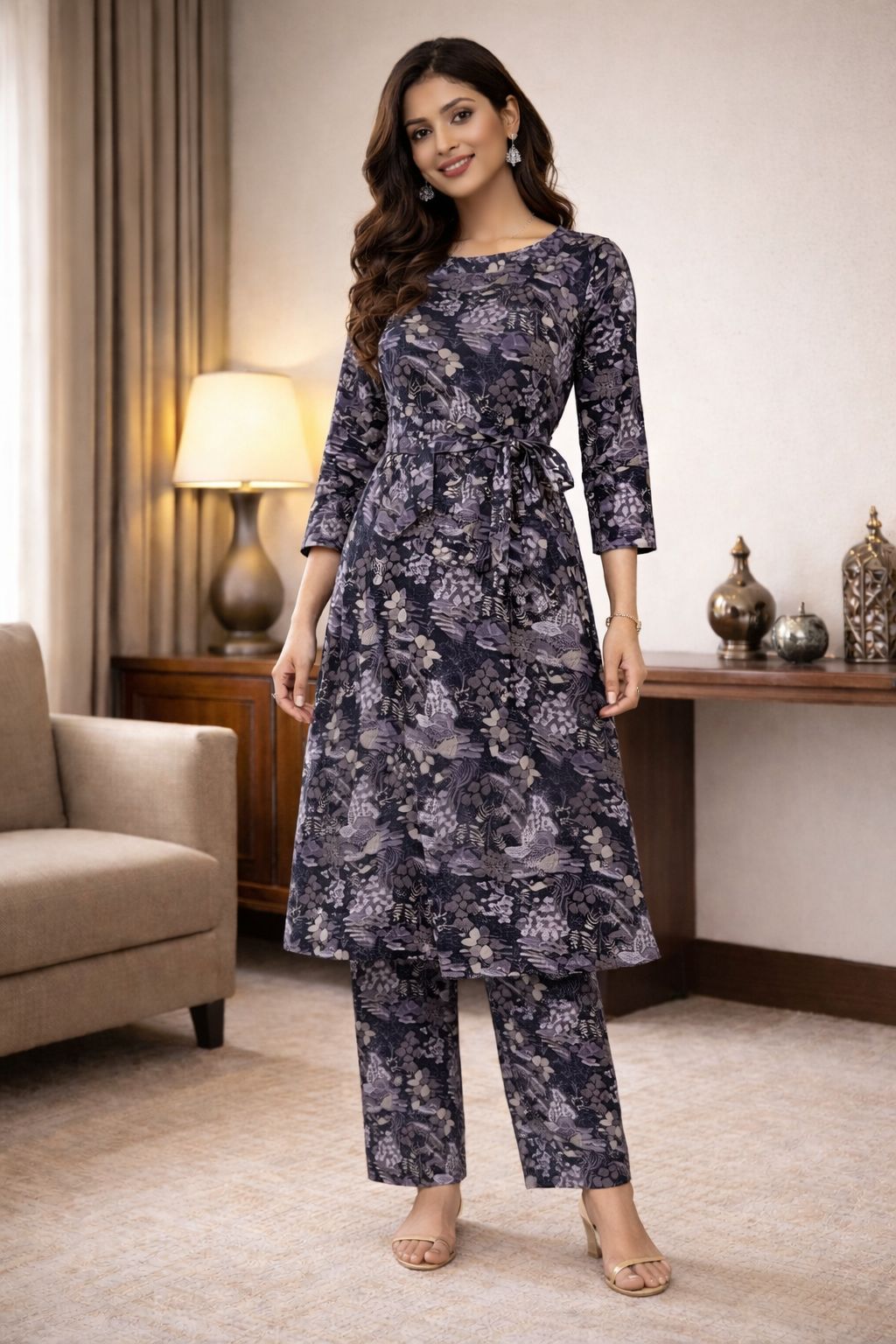 Midnight Bloom Co-ord Set