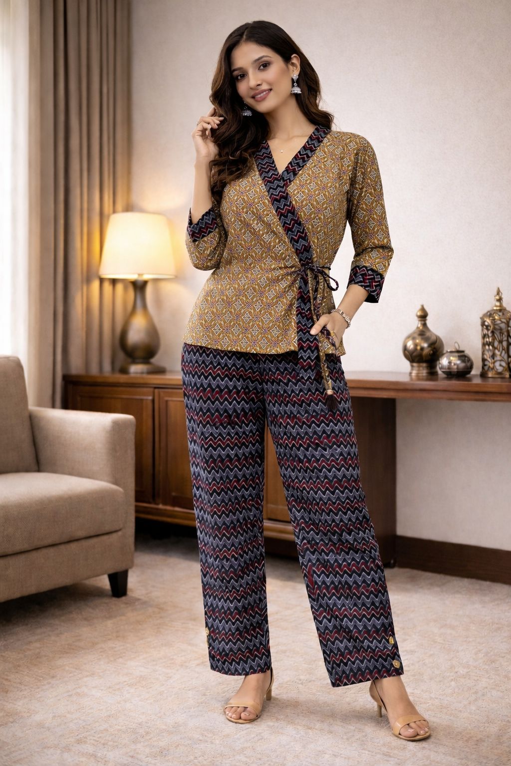 Rustic Chevron Co-ord Set