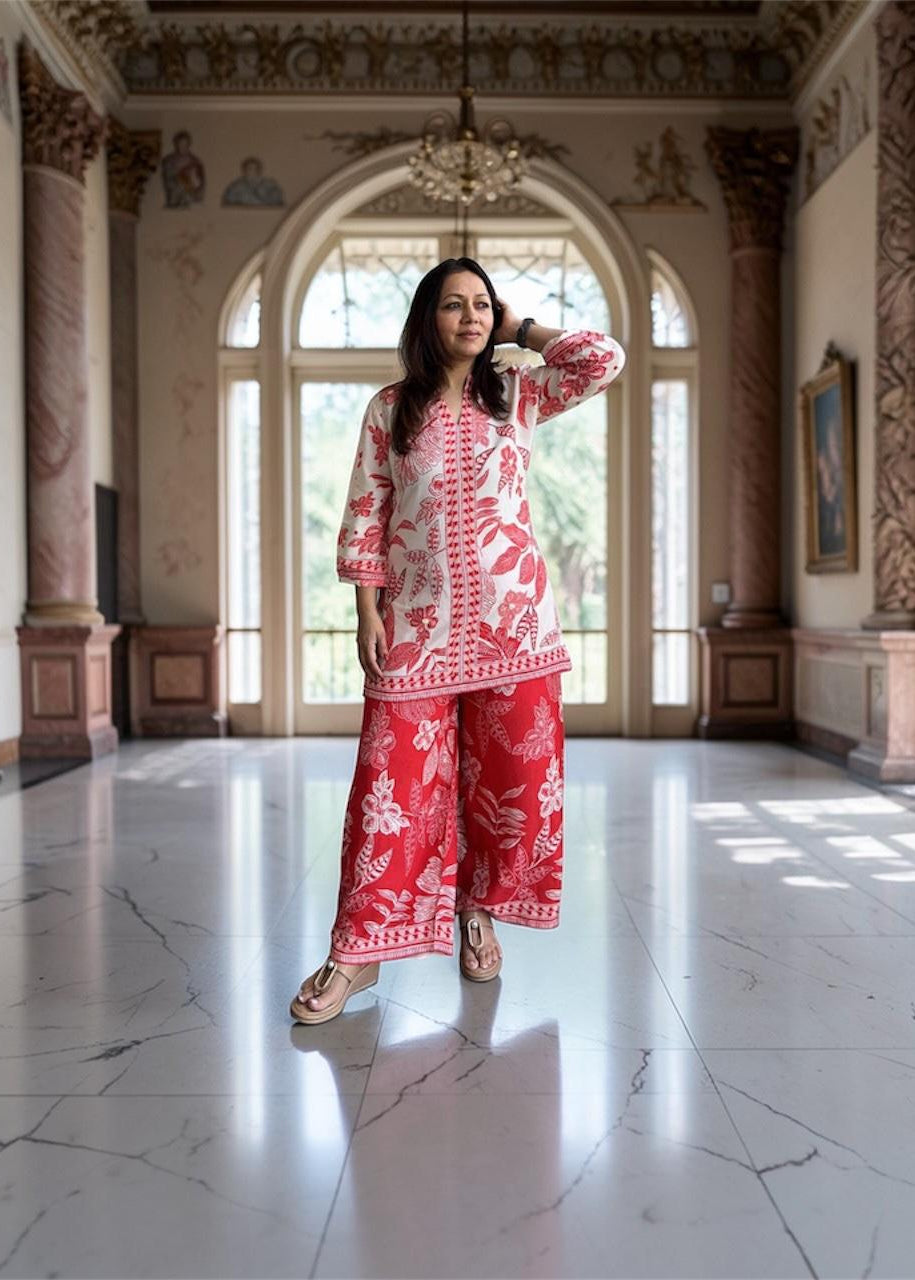 Floral Palazzo Co-ord Set