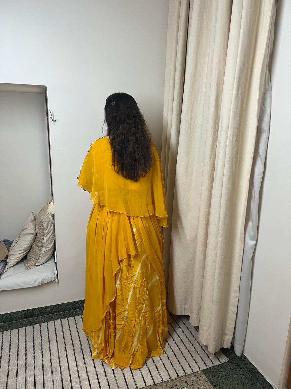 Lehriya Skirt with Modrn Drape