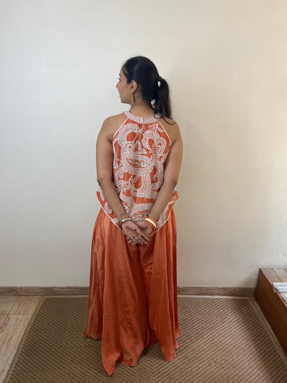 Rust Royal Indo Western Set