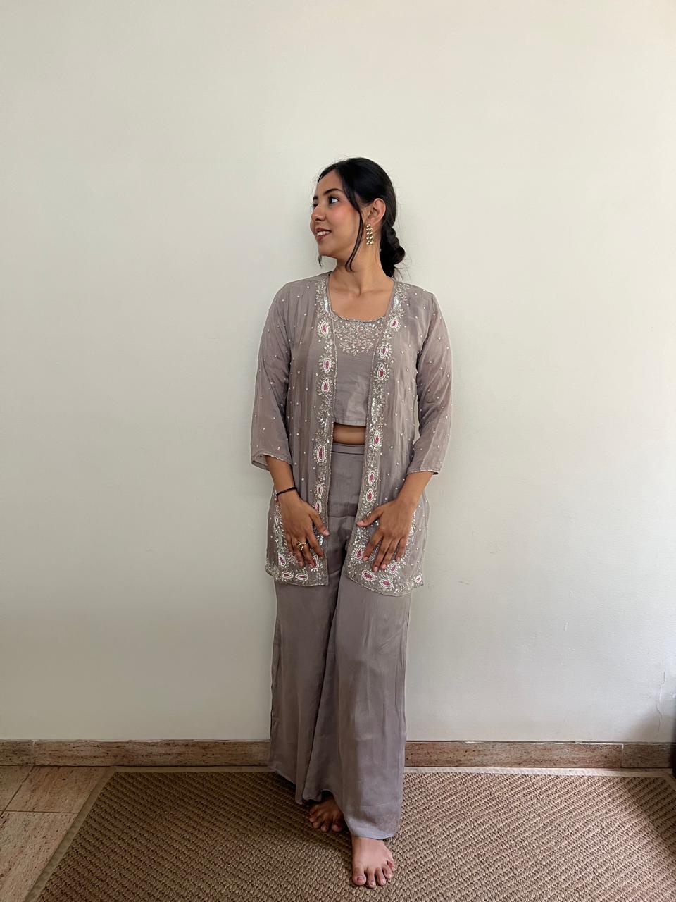 Grey Royal Jacket Set