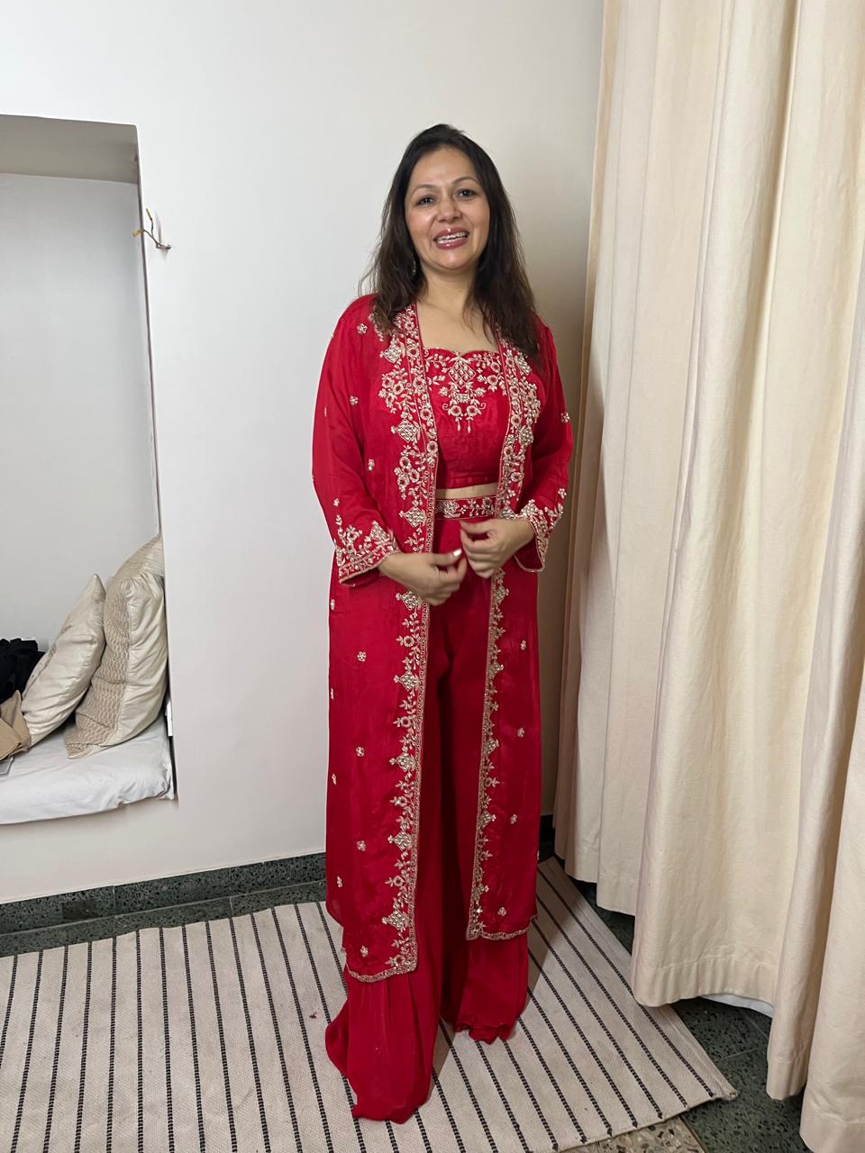 crimson royale jacket set