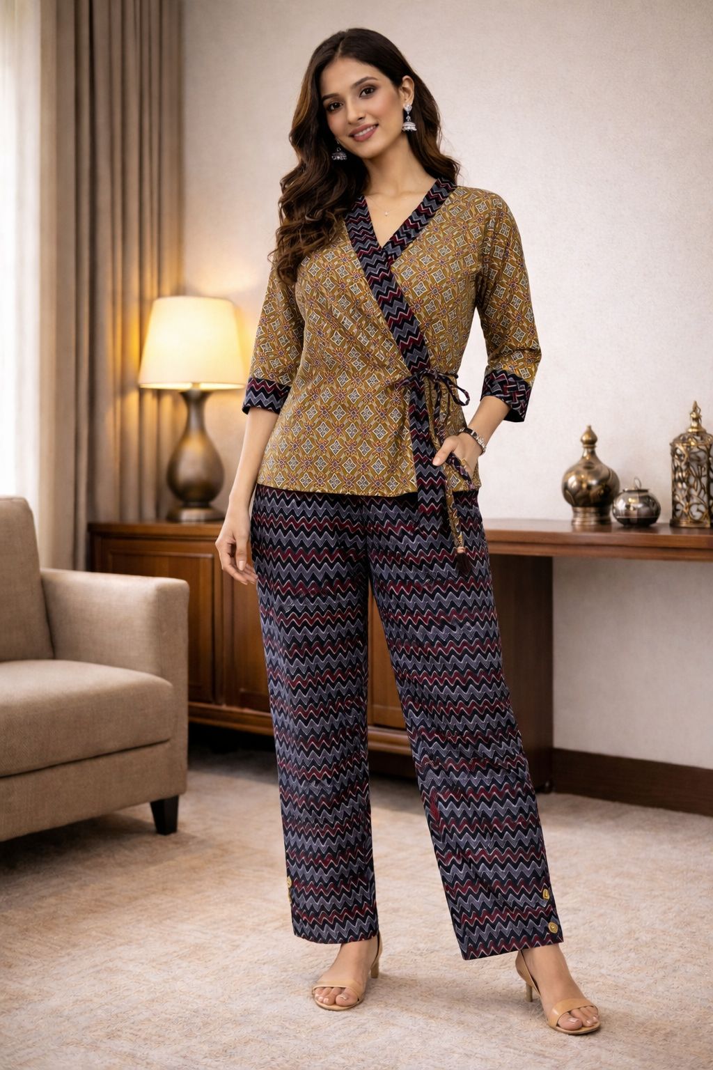 Rustic Chevron Co-ord Set